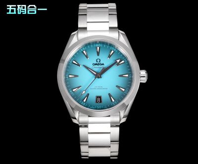 Omega Seamaster 150m 8900 Movement Code 89143848 Light Blue/Red Dial Watch